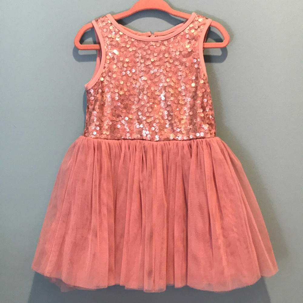 Pippa & Julie Pink Sequin & Tulle Dress 24 months